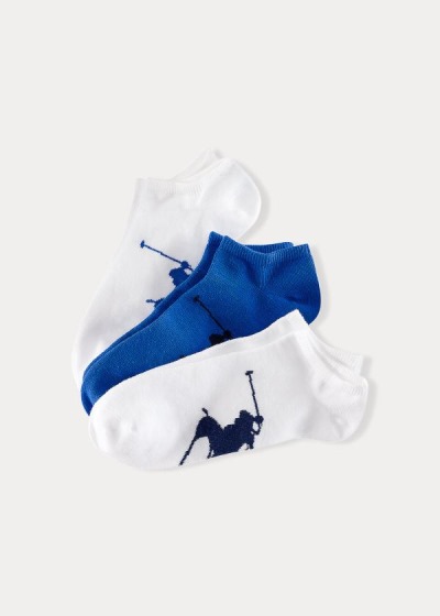 Men's Polo Ralph Lauren Big Pony 3-Pack Socks | 028143KXF